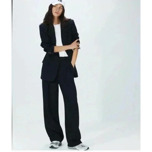 Aritzia Wilfred The Effortless Pant Black 16 New Trousers - Picture 1 of 9